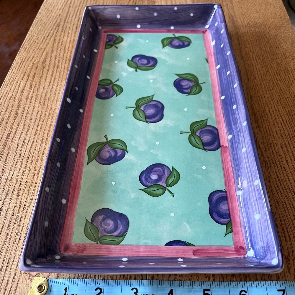 Bois d’Arc Essex Collection Tray with plums – Heather Outlaw Kurpis – Portugal